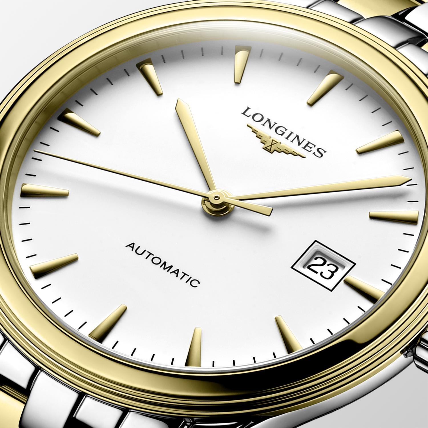 Men's Longines Stainless Steel and yellow PVD coating Flagship - L4.984.3.22.7