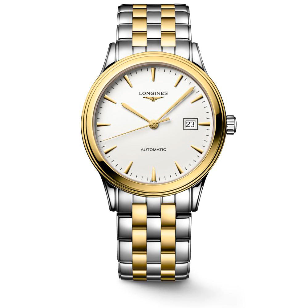 Men's Longines Stainless Steel and yellow PVD coating Flagship - L4.984.3.22.7