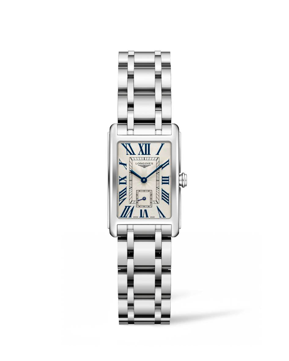 Ladies Longines Dolce Vita 32mm Steel Bracelet and Case Silver Roman Numeral Dial L5.255.4.71.6