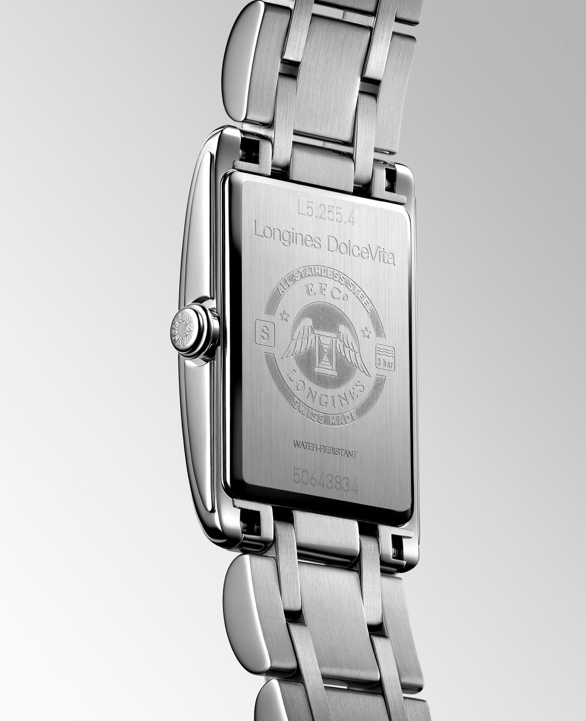 Ladies Longines Dolce Vita 32mm Steel Bracelet and Case Silver Roman Numeral Dial L5.255.4.71.6