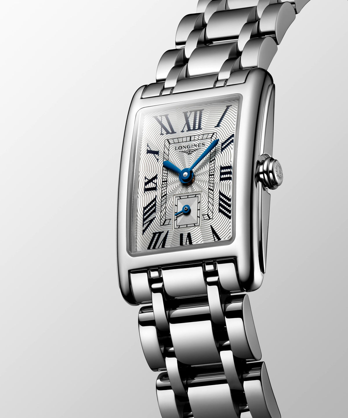 Ladies Longines Dolce Vita 32mm Steel Bracelet and Case Silver Roman Numeral Dial L5.255.4.71.6