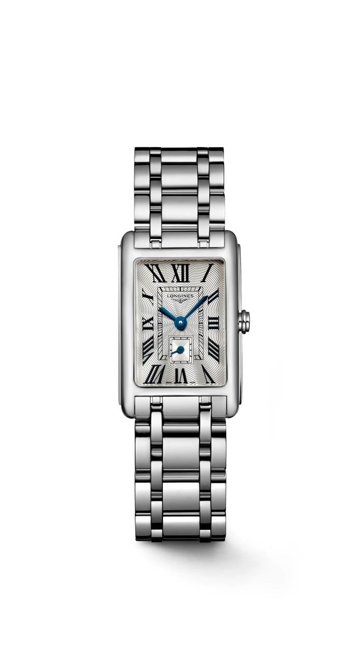Ladies Longines Dolce Vita 32mm Steel Bracelet and Case Silver Roman Numeral Dial L5.255.4.71.6