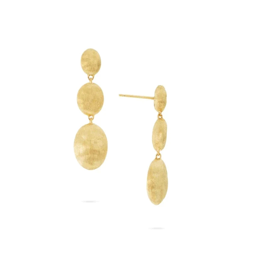 Marco Bicego Siviglia 18ct Yellow Gold Triple Earrings