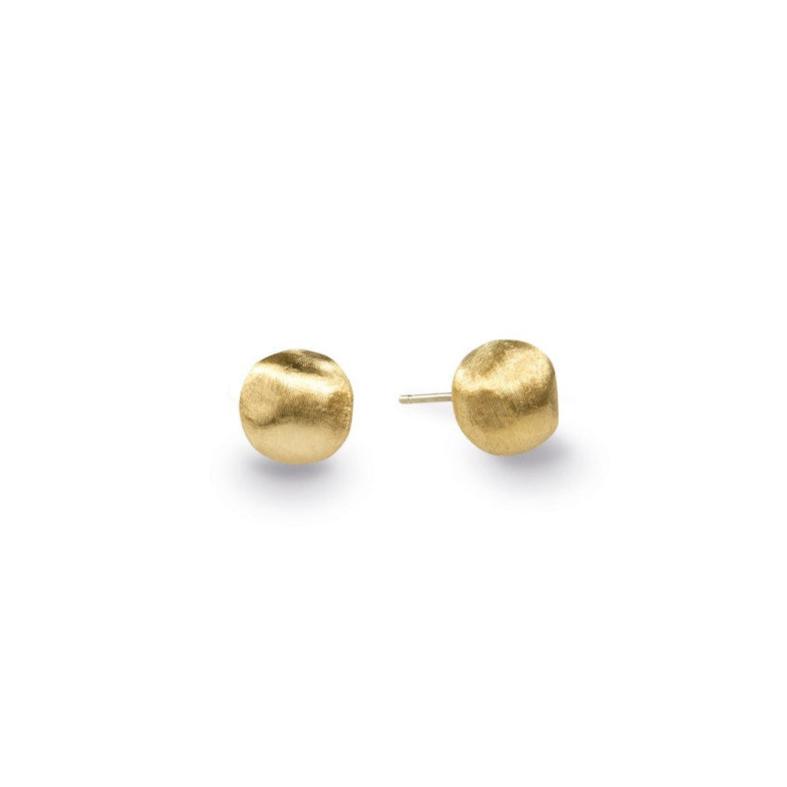 Africa 18ct Yellow Gold Large Stud Earrings