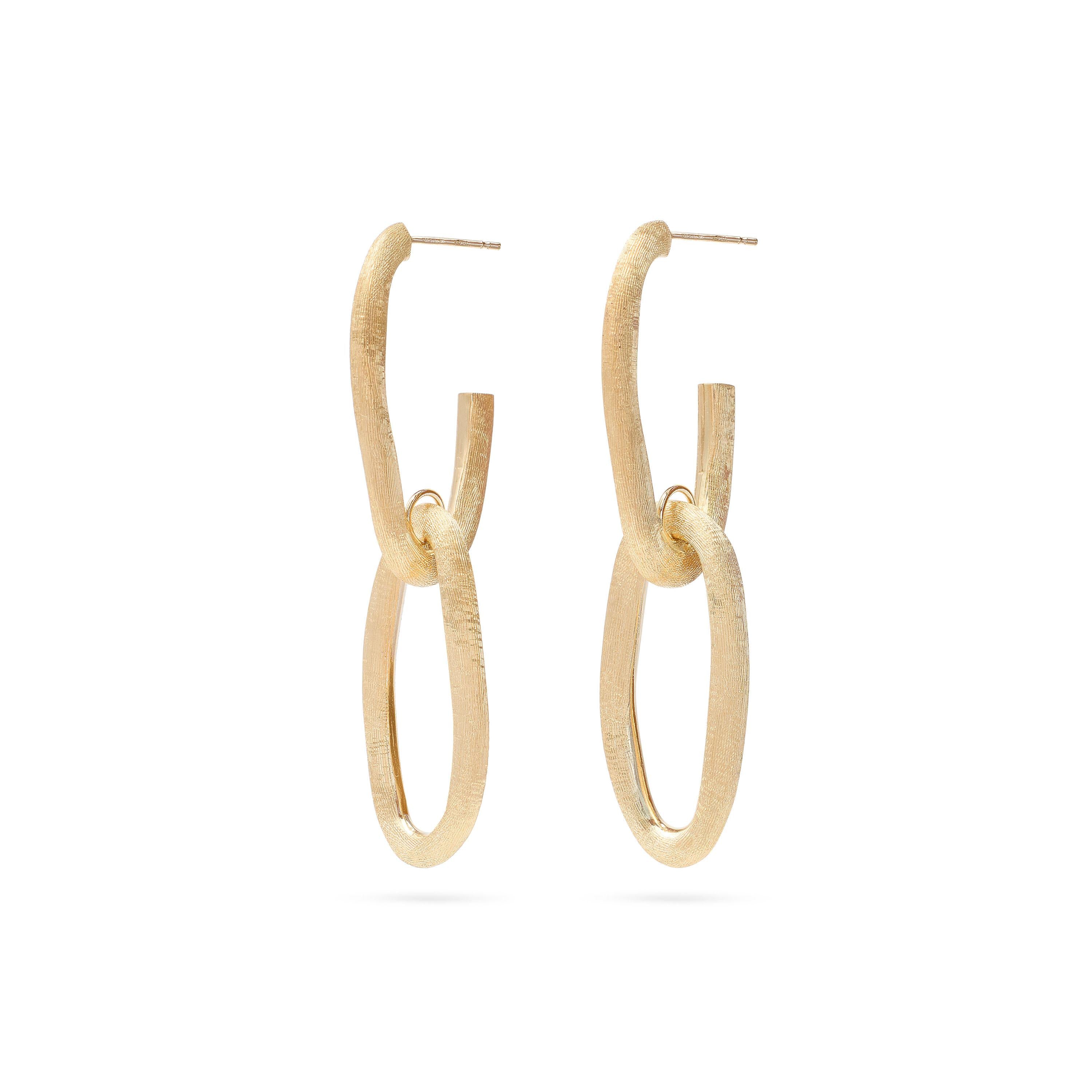 18ct YG Marco Bicego Jaipur Link Drop Earrings