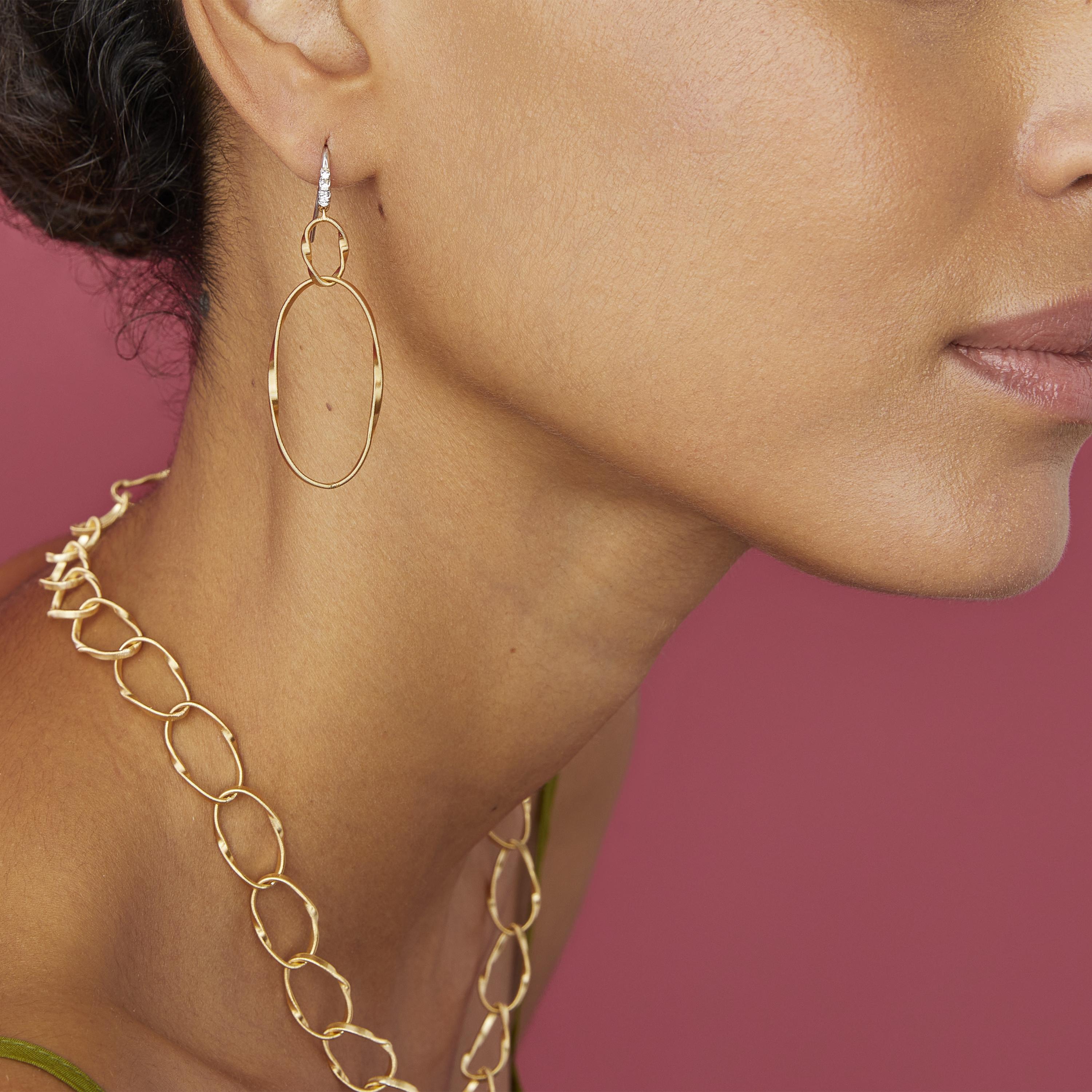 18ct YG Marco Bicego Marrakech Onde Necklet 46cm CG778
