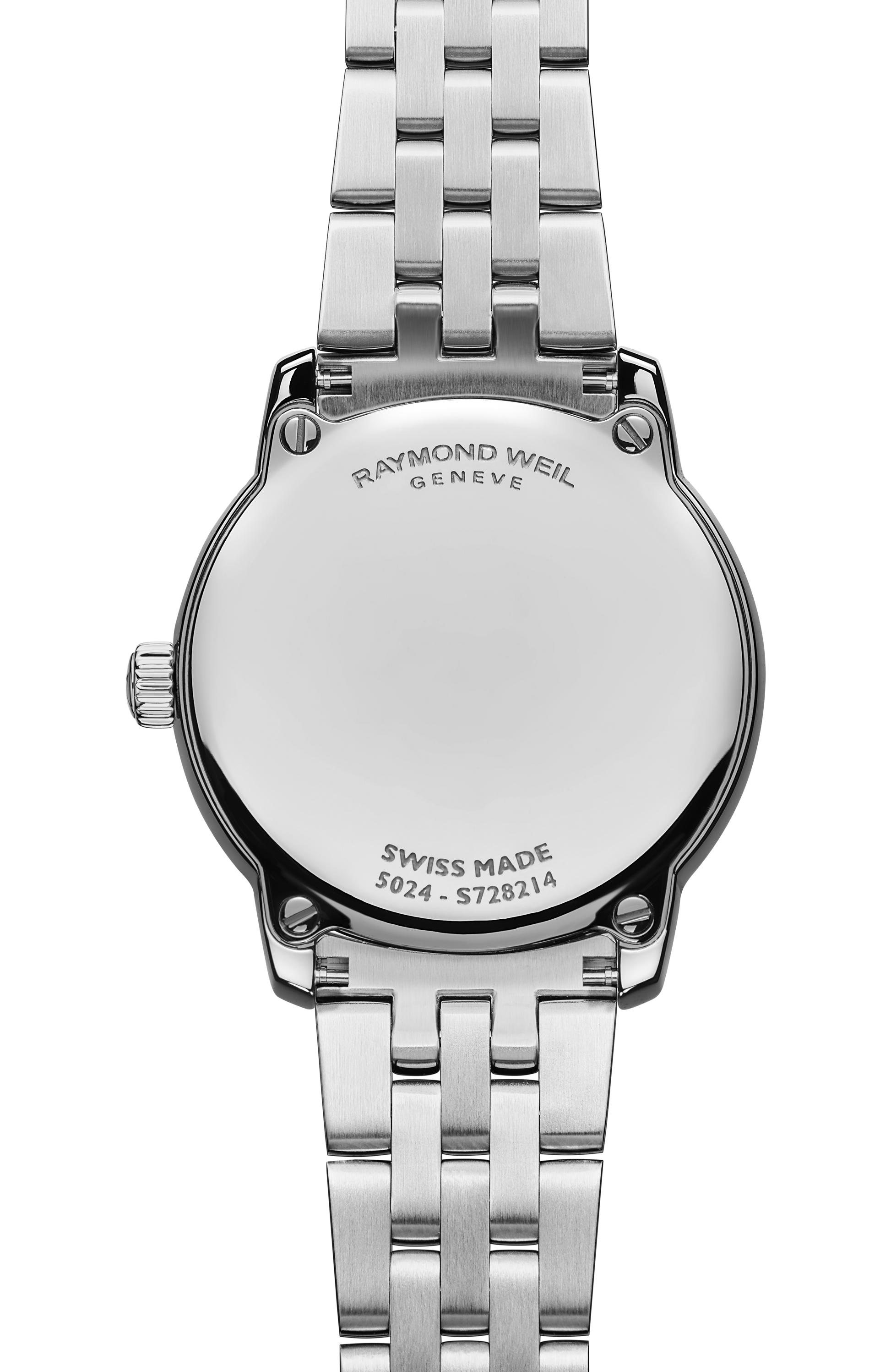 Ladies Raymond Weil Tocatta Classic 24mm Steel Bracelet White Mother of Pearl LG Diamond Dial 5024-ST-97081