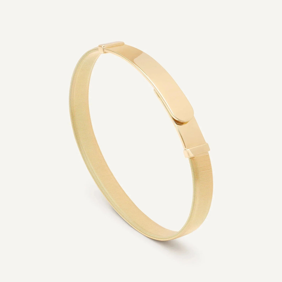 Masai 18ct Yellow Gold Large Wide Bangle