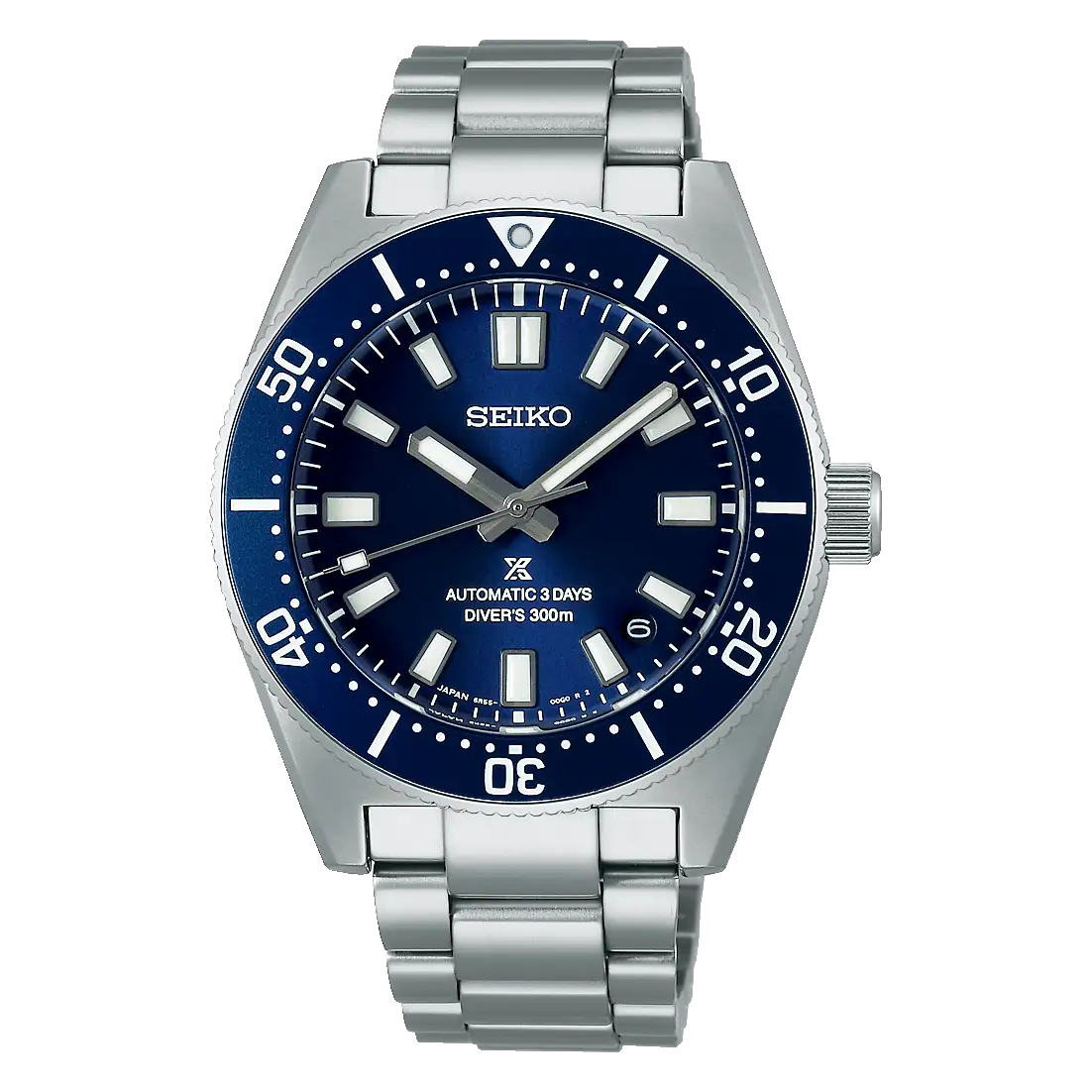 Gents Seiko Prospex 1965 Heritage Auto 40mm Divers Watch 3 Day 300m Steel Blue Dial