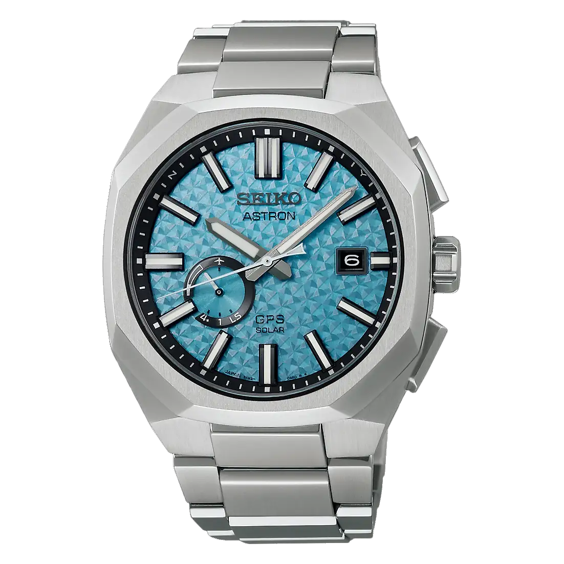 Gents Seiko ‘Starfull Sky’ 3X GPS Solar Limited Edition Titanium Light Blue Dial