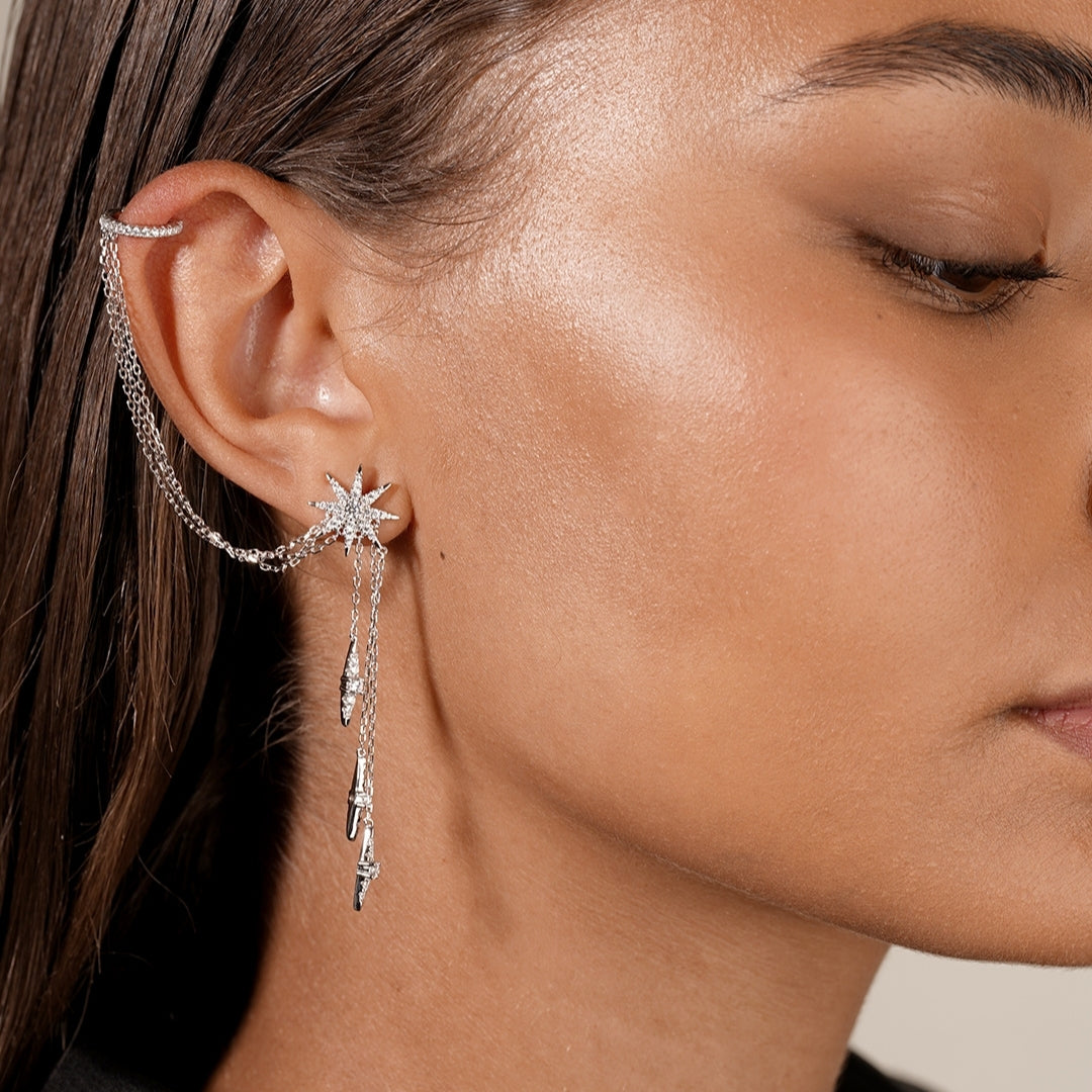 Silver Carat Sargas Single Earring 23768-2