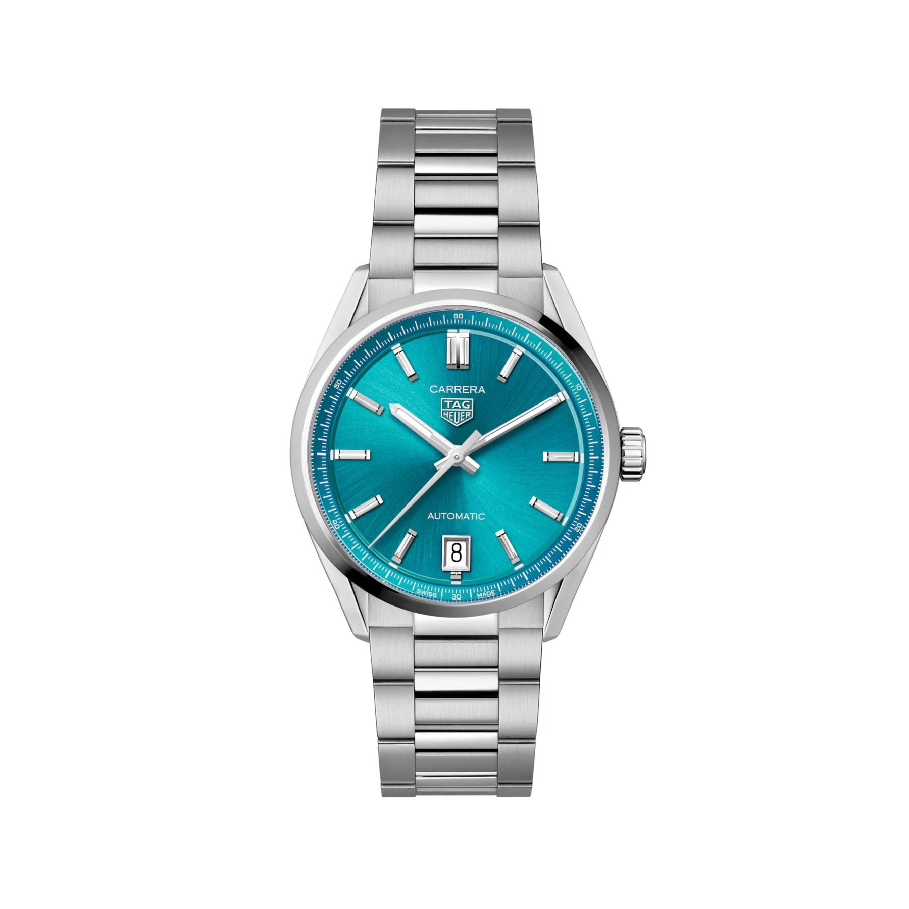 Tag Heuer Carrera Automatic 36mm Steel Bracelet Green Dial