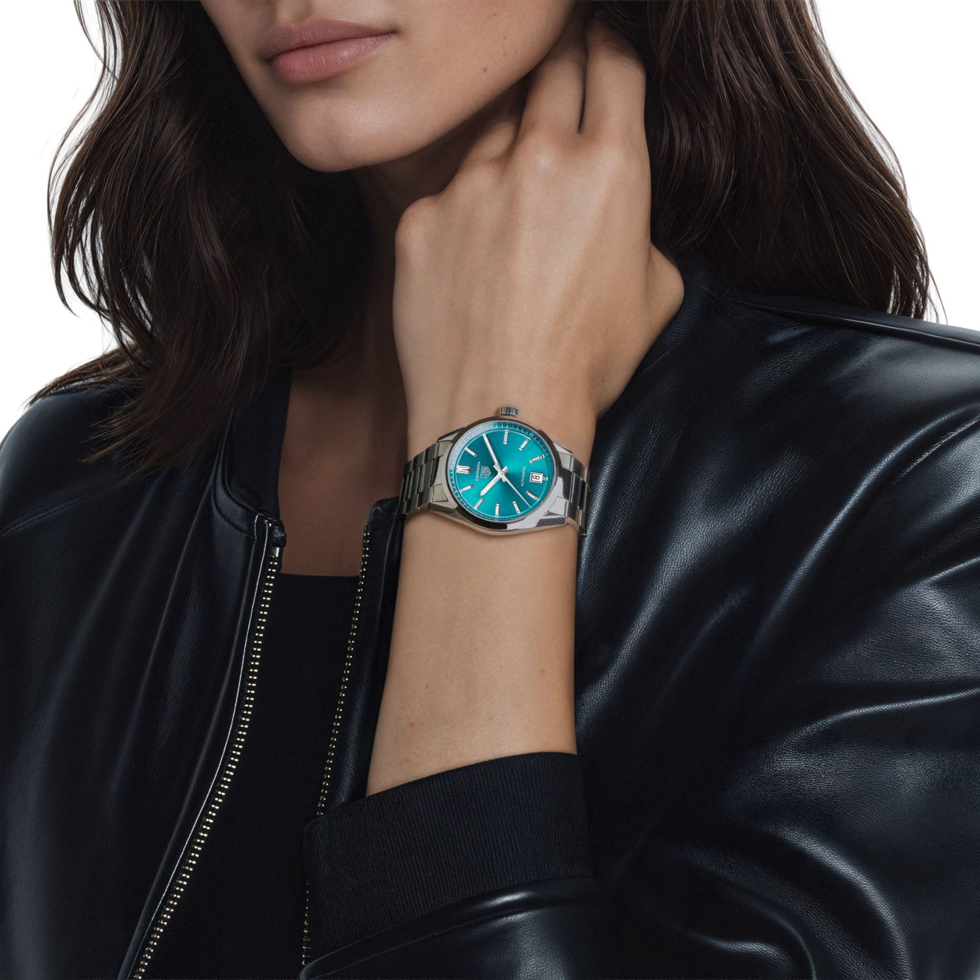 Tag Heuer Carrera Automatic 36mm Steel Bracelet Green Dial