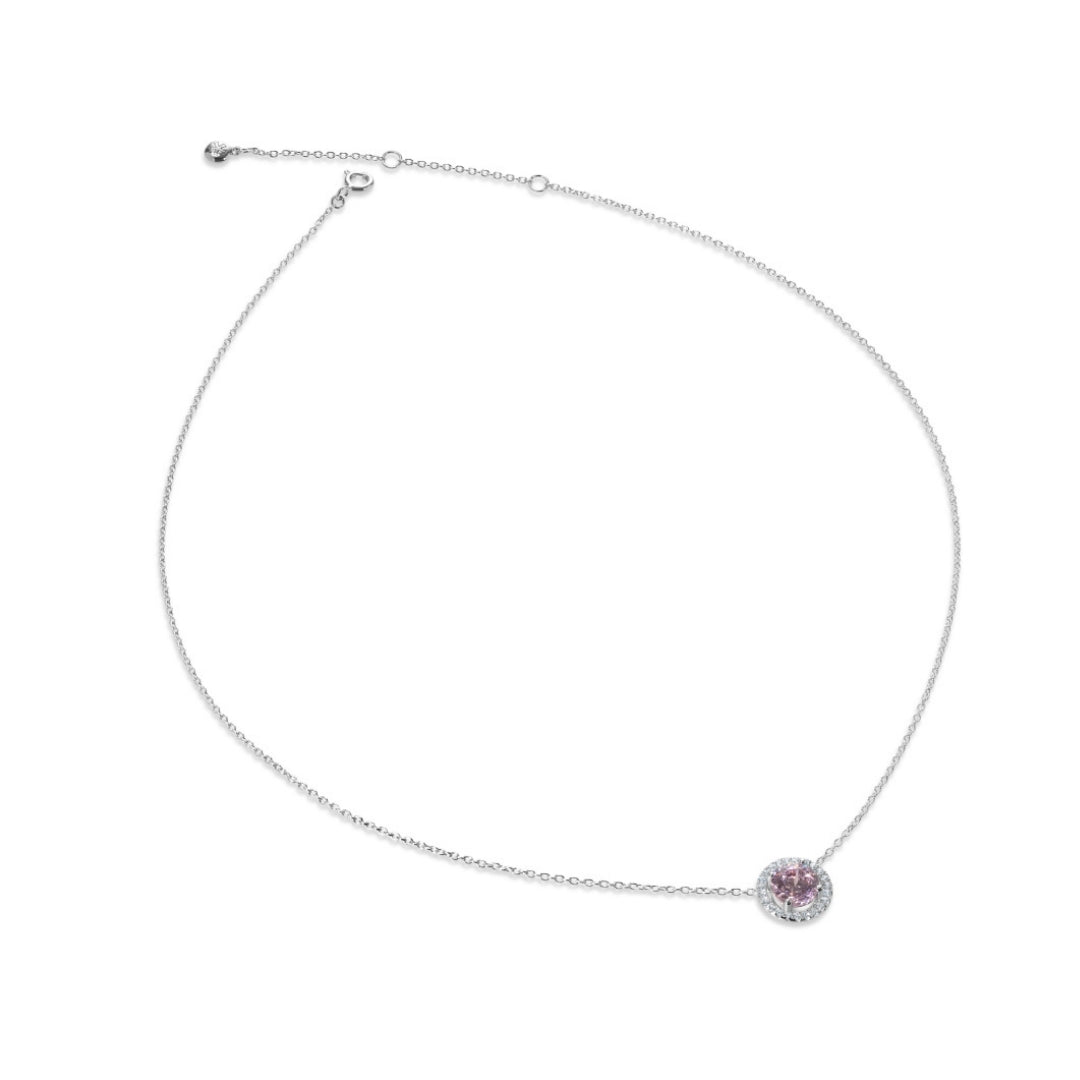 Silver Carat London Gwen Pendant Light Pink CN925W-GWEN-LP