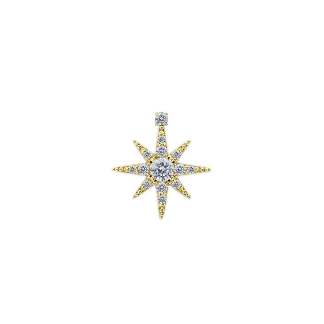 9ct yellow Gold Carat London Polaris Stud Earring 24120-1
