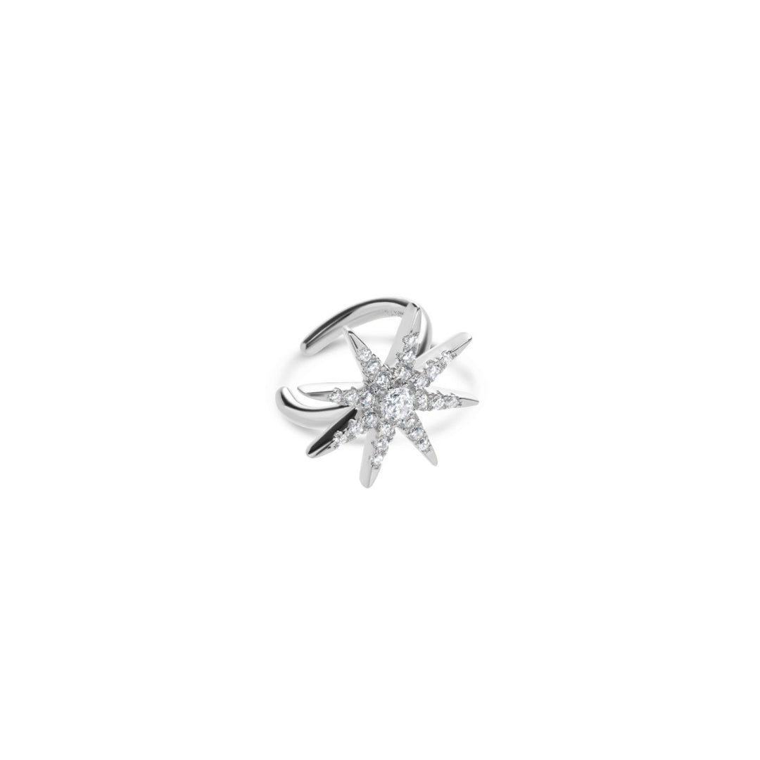 Silver Carat Vega Huggie Single Earring 23804-1