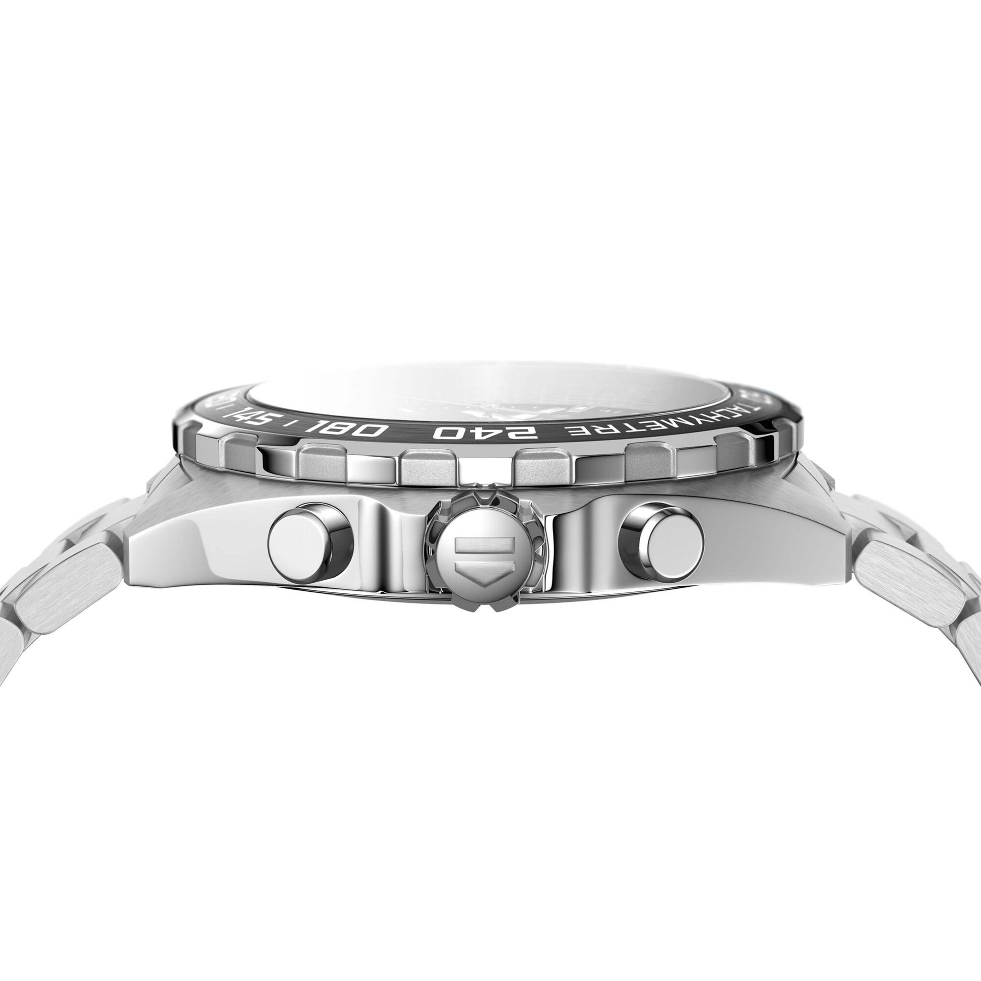Gents Tag Heuer Formula 1 43mm Quartz Chronograph Steel Bracelet Anthracite Dial Date