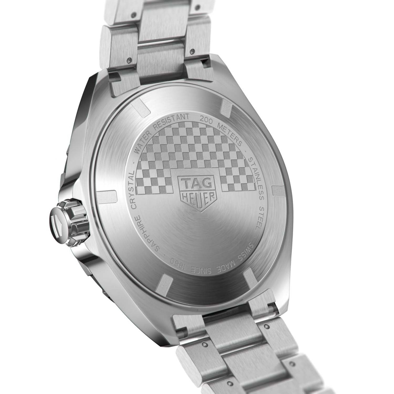 Gents Tag Heuer Formula 1 Quartz Steel Bracelet Blue Dial and Bezel Date 200m 43mm