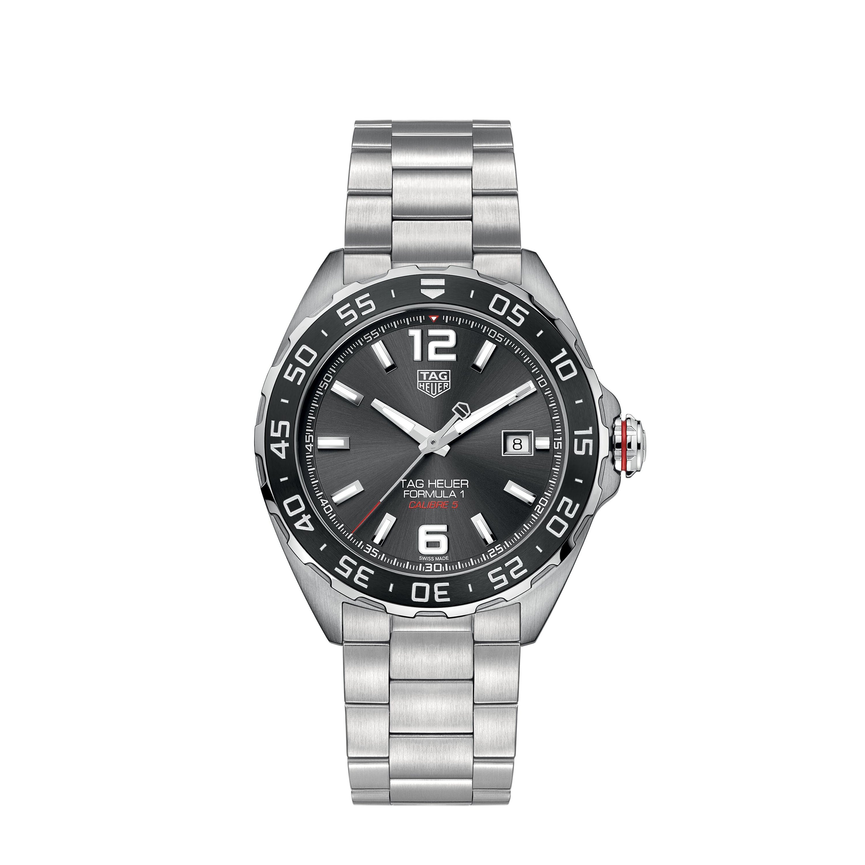 TAG Heuer Formula 1  Calibre 5 Automatic Mens Grey Steel Chronograph 43mm