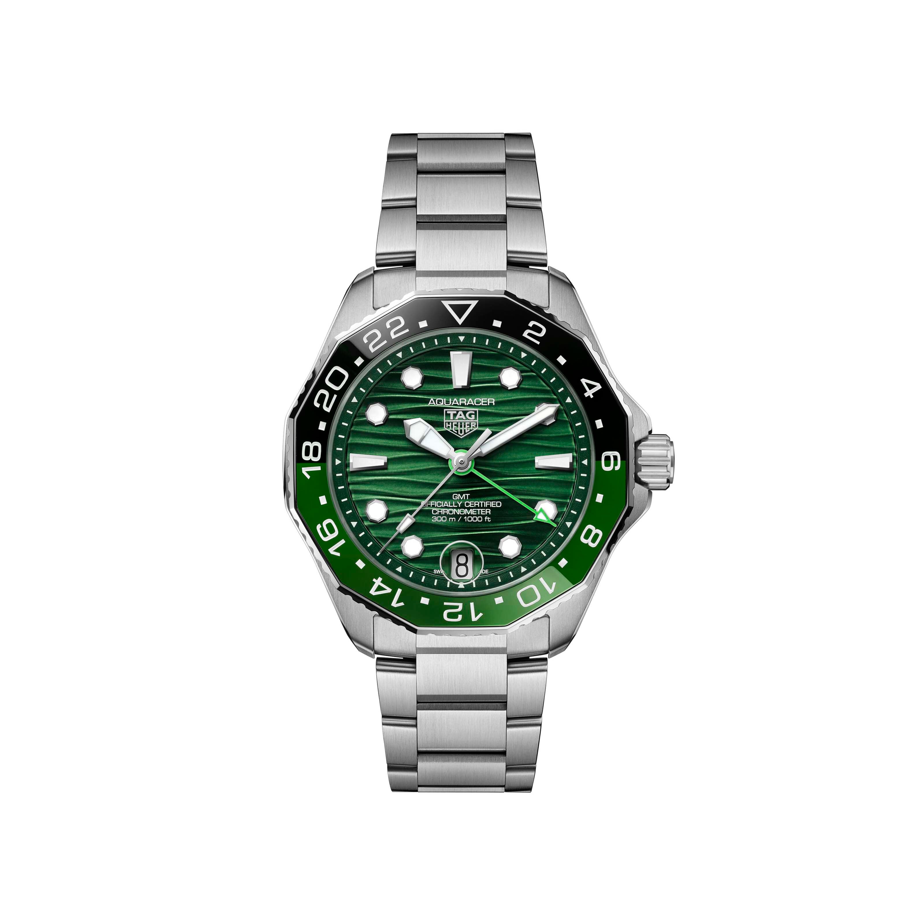 Gents Tag Heuer Aquaracer Professional 300 GMT Steel Bracelet