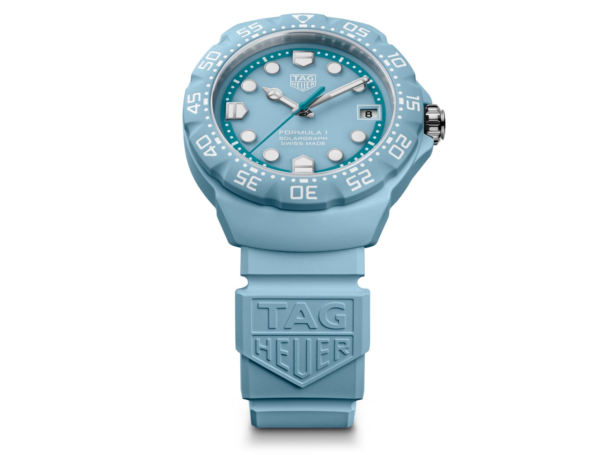 Tag Heuer Formula 1 Solargraph 38mm Blue Dial Blue Rubber Strap  WBY1163.FT8113