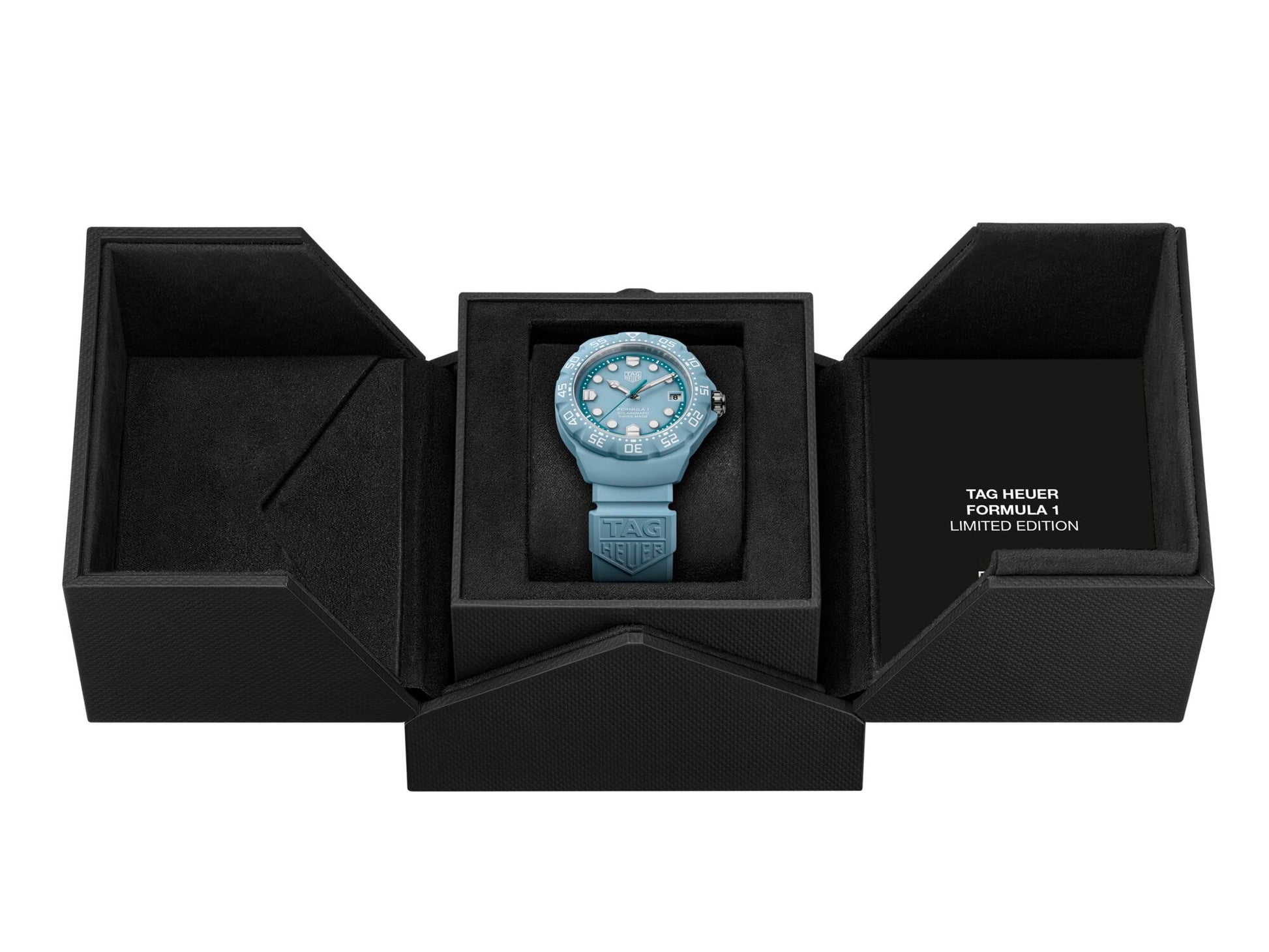 Tag Heuer Formula 1 Solargraph 38mm Blue Dial Blue Rubber Strap  WBY1163.FT8113