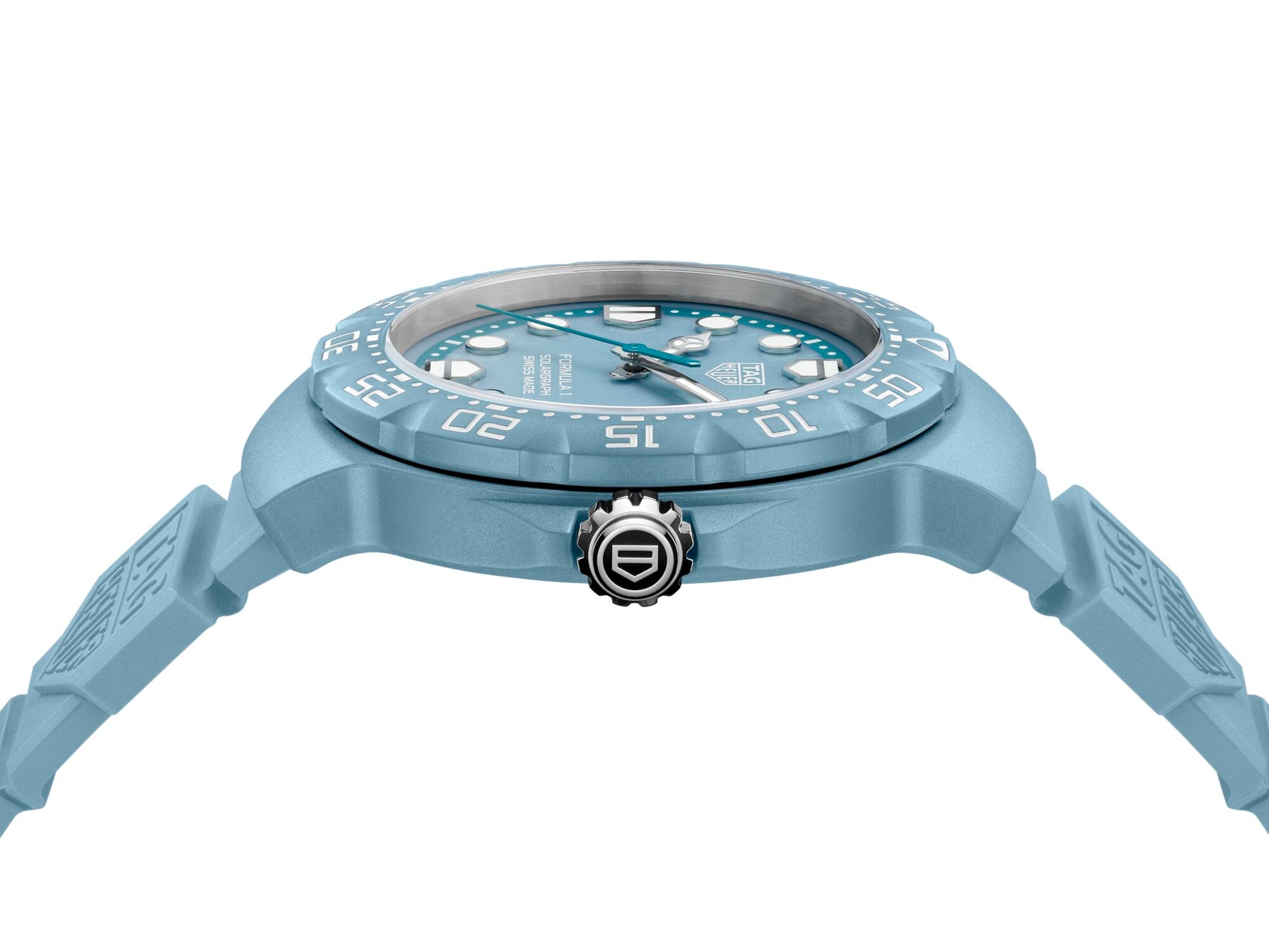 Tag Heuer Formula 1 Solargraph 38mm Blue Dial Blue Rubber Strap  WBY1163.FT8113