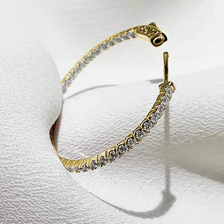 Carat London Amaia Medium Hoops 18K Gold Vermeil