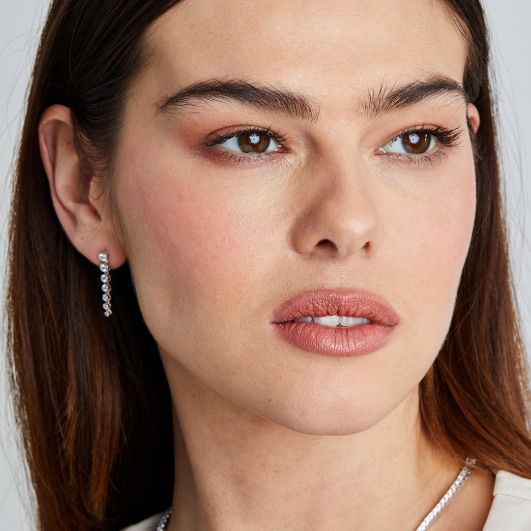 Carat London WGP Silver Baby Quentin Drop Earrings CE925W-QUEN-BABY