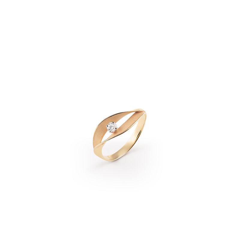 Ring DUNE ASSOLO Orange Apricot Gold
