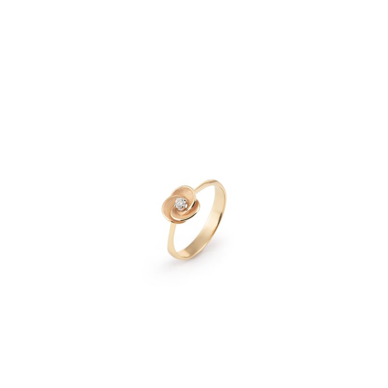 Ring DESERT ROSE Orange Apricot Gold