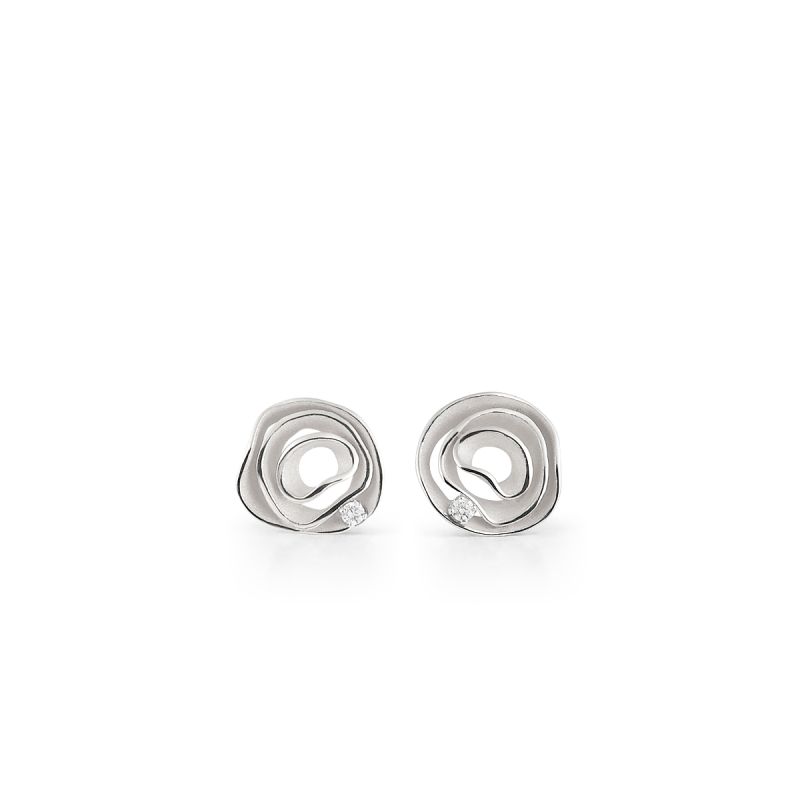 Earrings DUNE White Ice Gold
