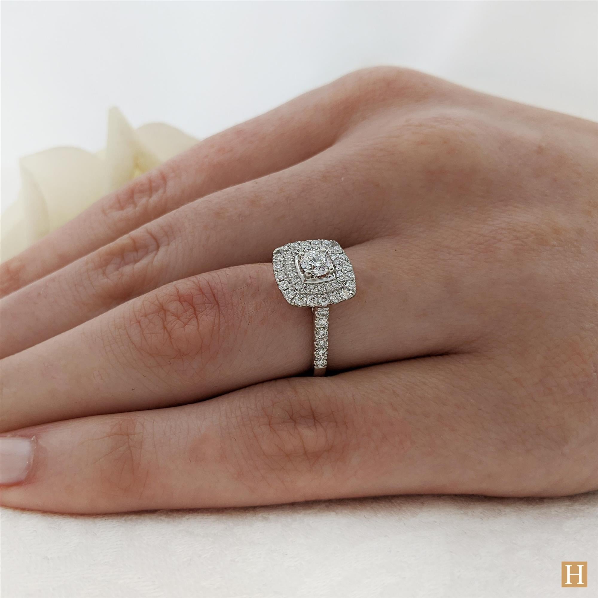 Platinum Inisheer Duo Brava Engagement Ring