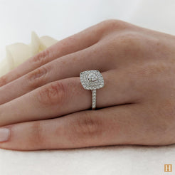 Platinum Inisheer Duo Brava Engagement Ring