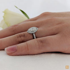 Platinum Inisheer Marquise Engagement Ring