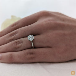 Platinum LG Classic Engagement Ring