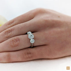 Platinum LG Trilogy Classic Engagement Ring