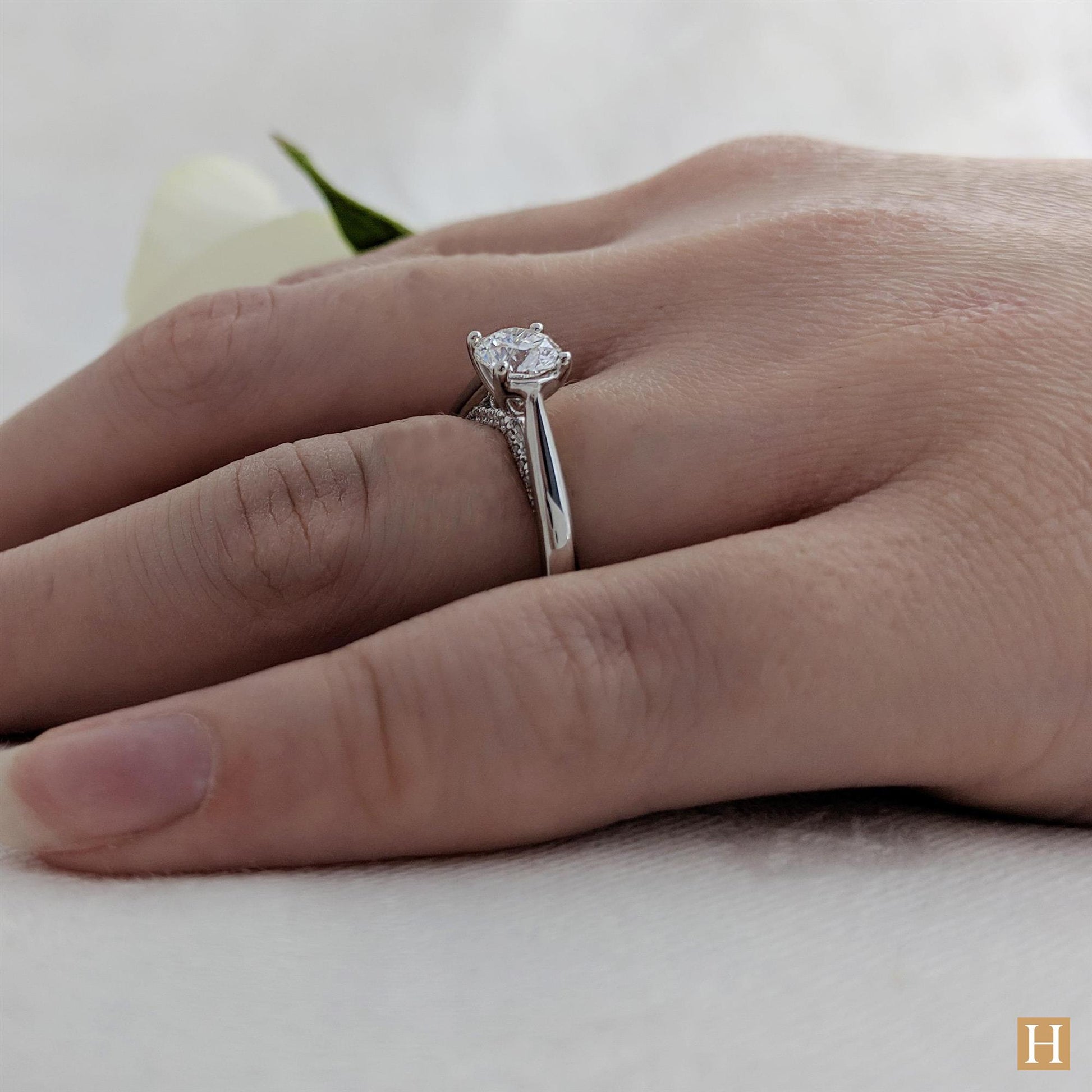 Platinum Oxford Engagement Ring