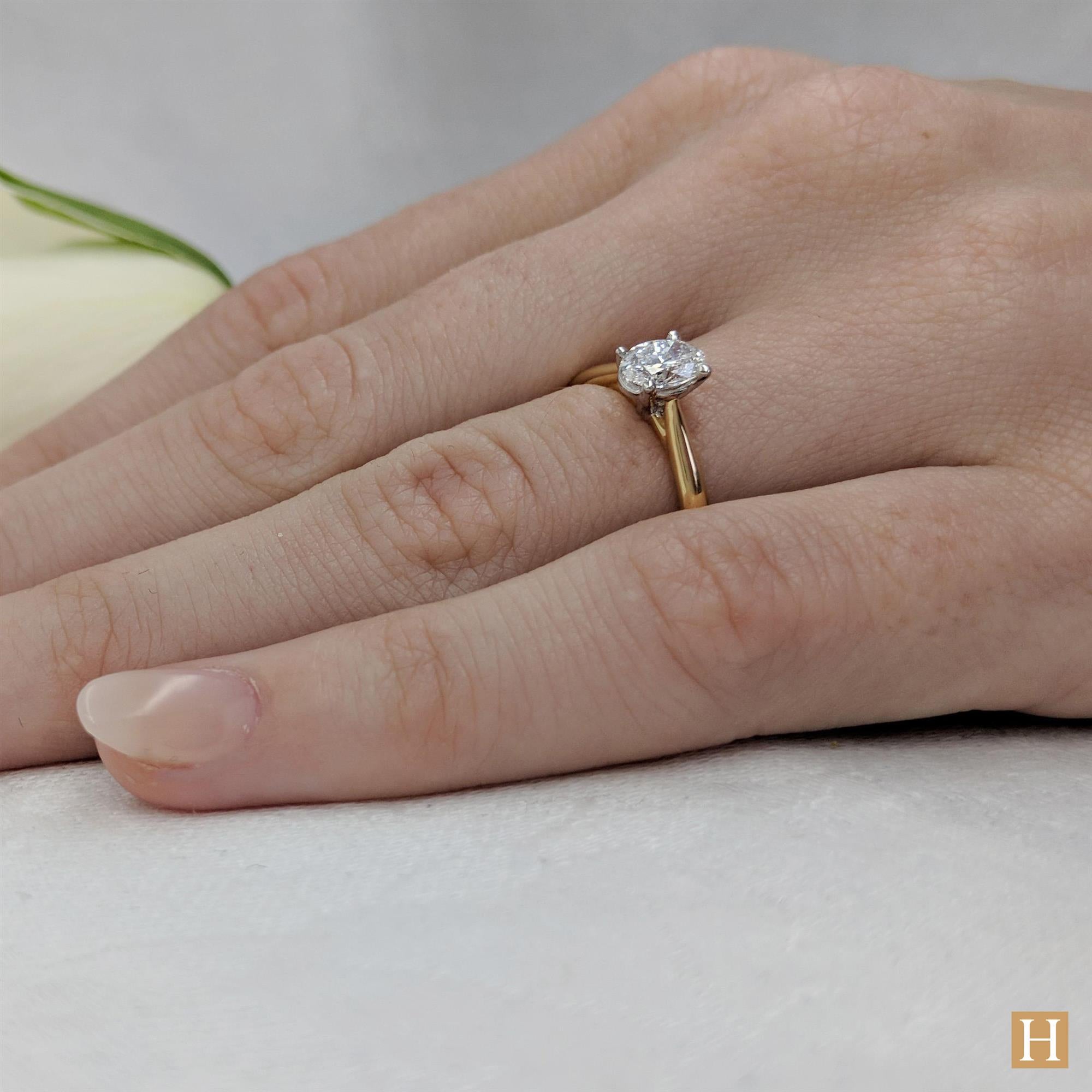 Yellow Gold Classic Oval Engagement Ring