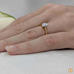 Yellow Gold Classic Oval Engagement Ring