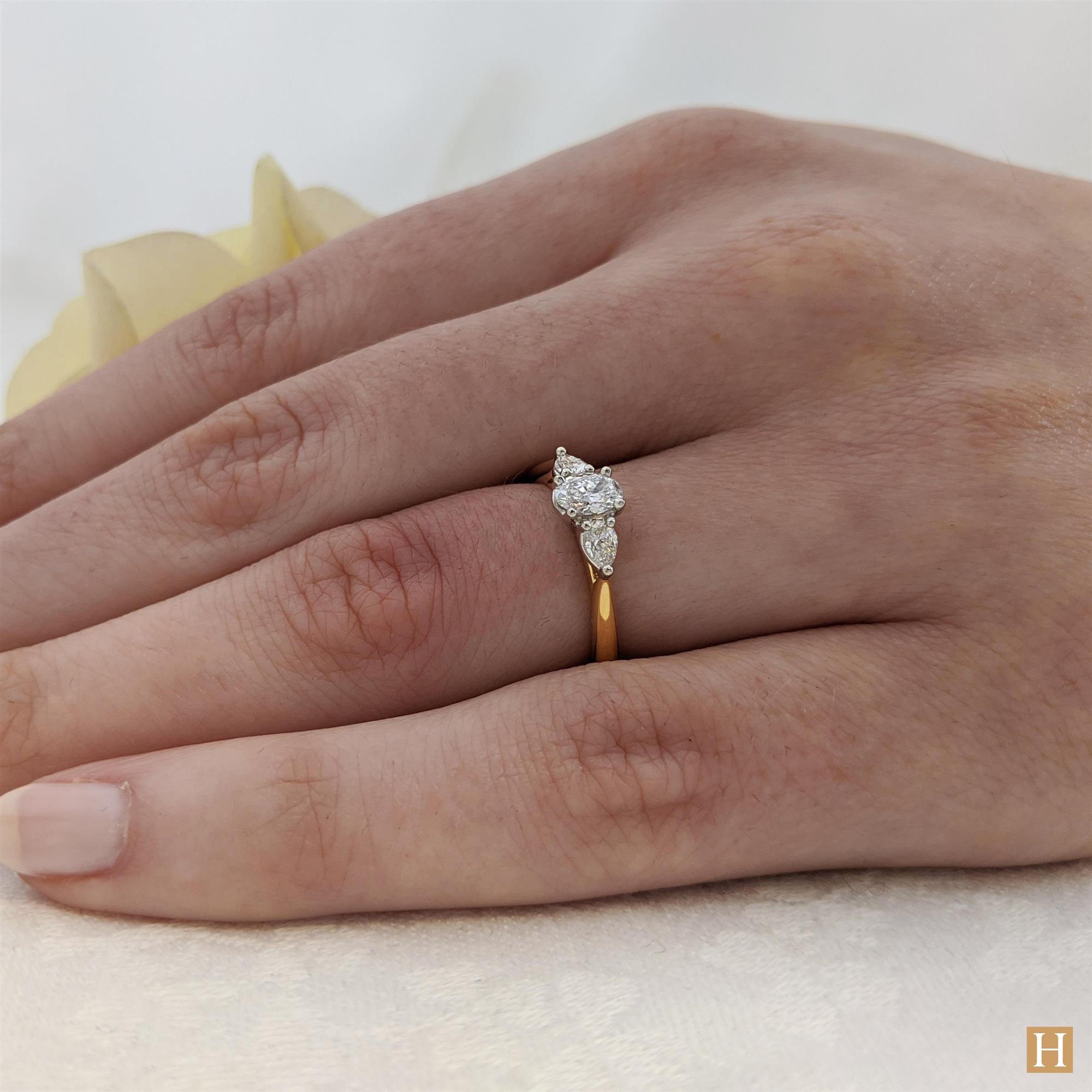 Yellow Gold Florentine Oval Engagement Ring