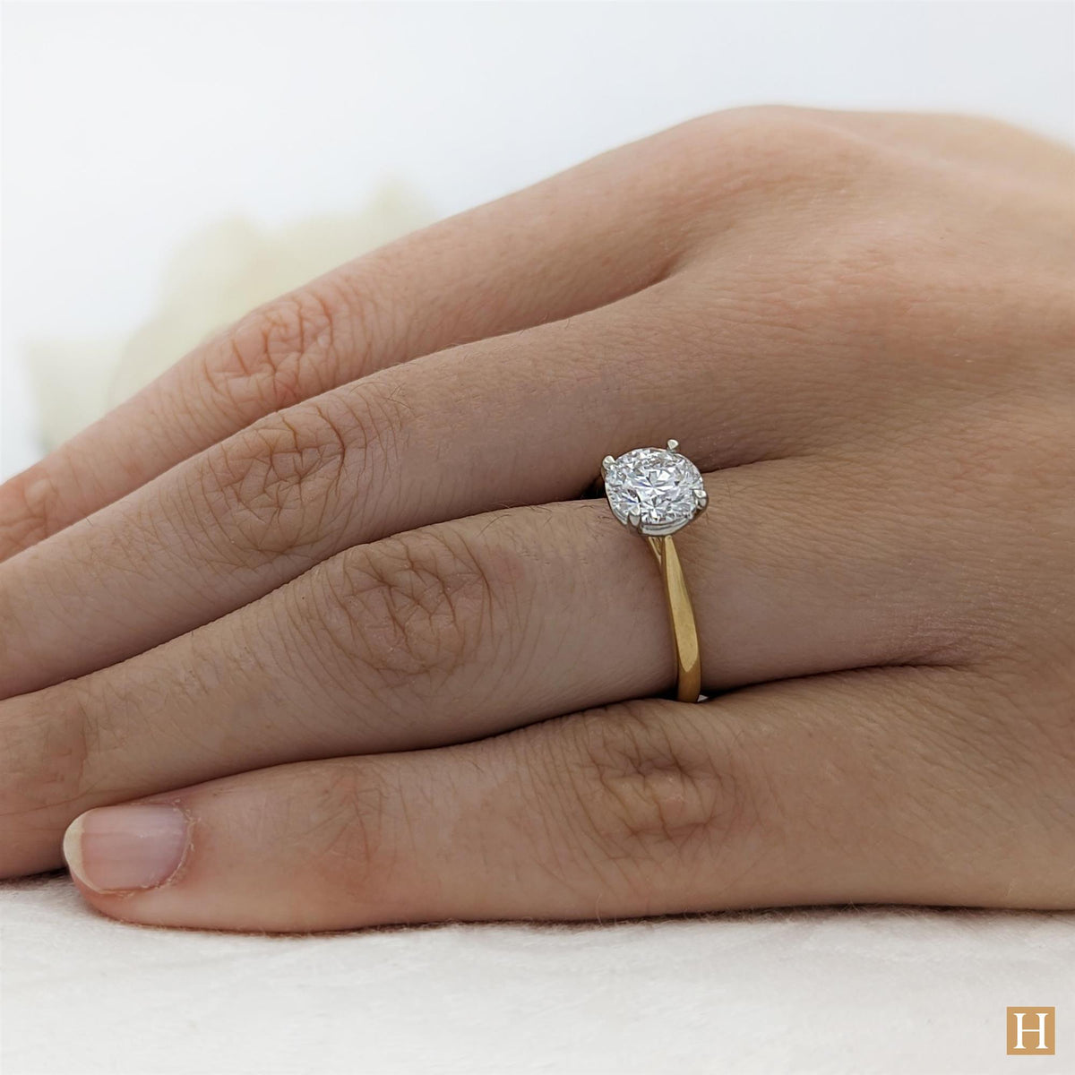 Yellow Gold LG Classic Engagement Ring