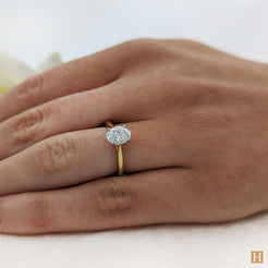 Yellow Gold LG Classic Oval Engagement Ring