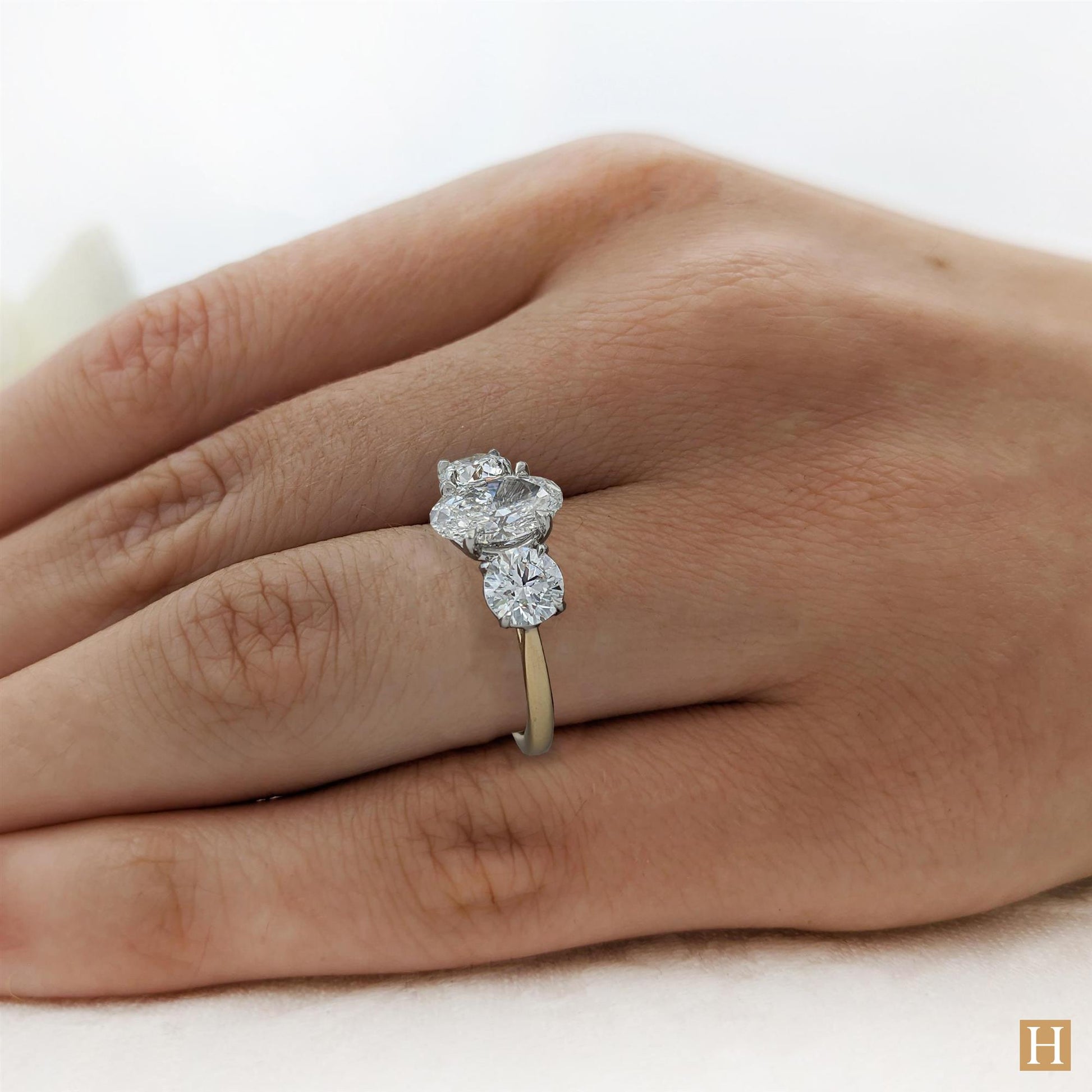 Yellow Gold LG Royal Oval Engagement Ring