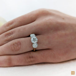 Yellow Gold LG Trilogy Classic Engagement Ring