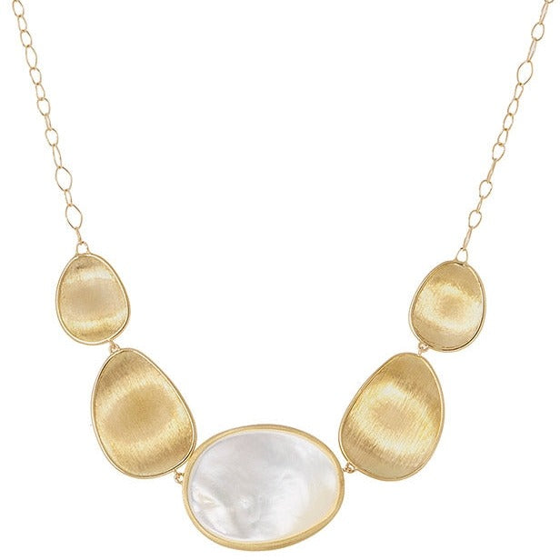 Marco Bicego 18ct Yellow Gold Mother of Pearl Lunaria Necklet