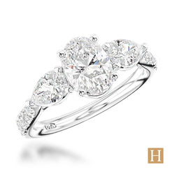 Platinum Florentine Inisheer Oval Engagement Ring