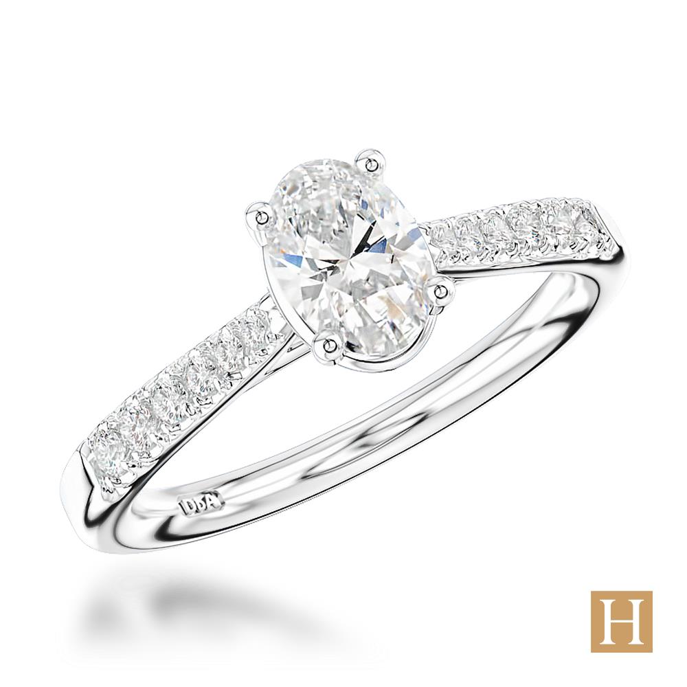 Platinum Inisheer Classic Oval Engagement Ring