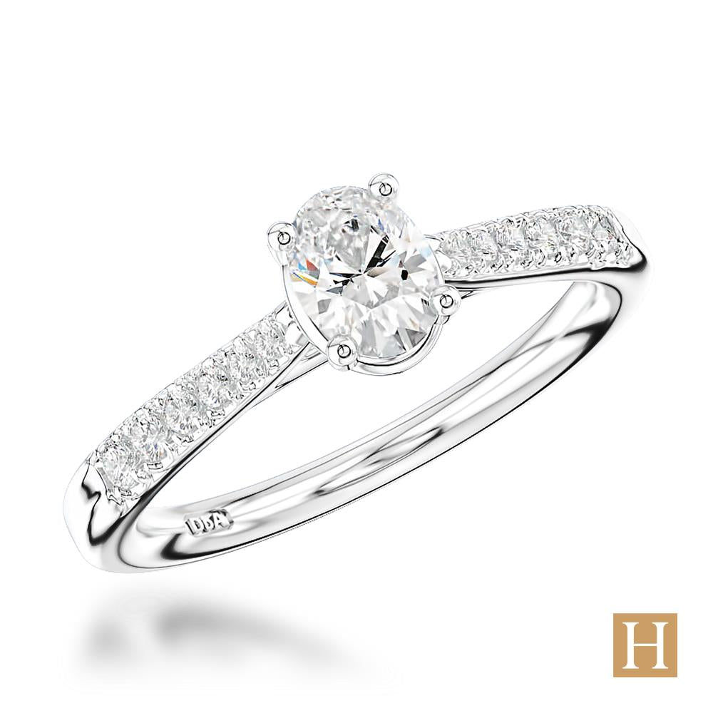 Platinum Inisheer Classic Oval Engagement Ring