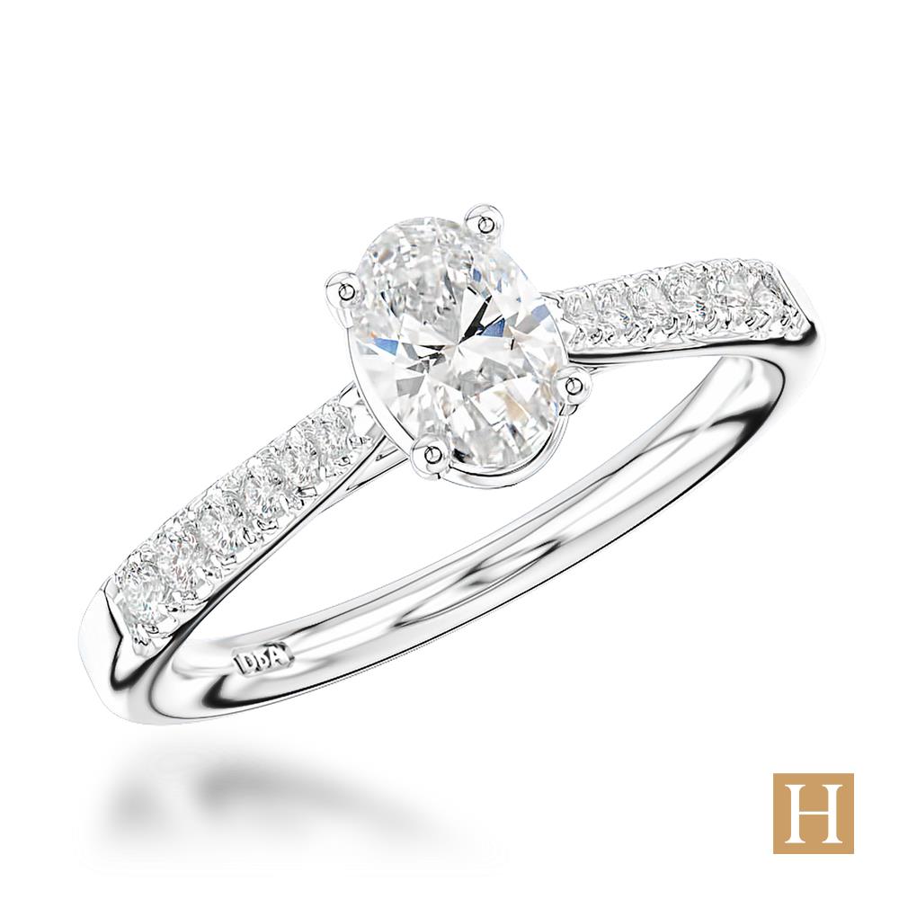 Platinum Inisheer Classic Oval Engagement Ring